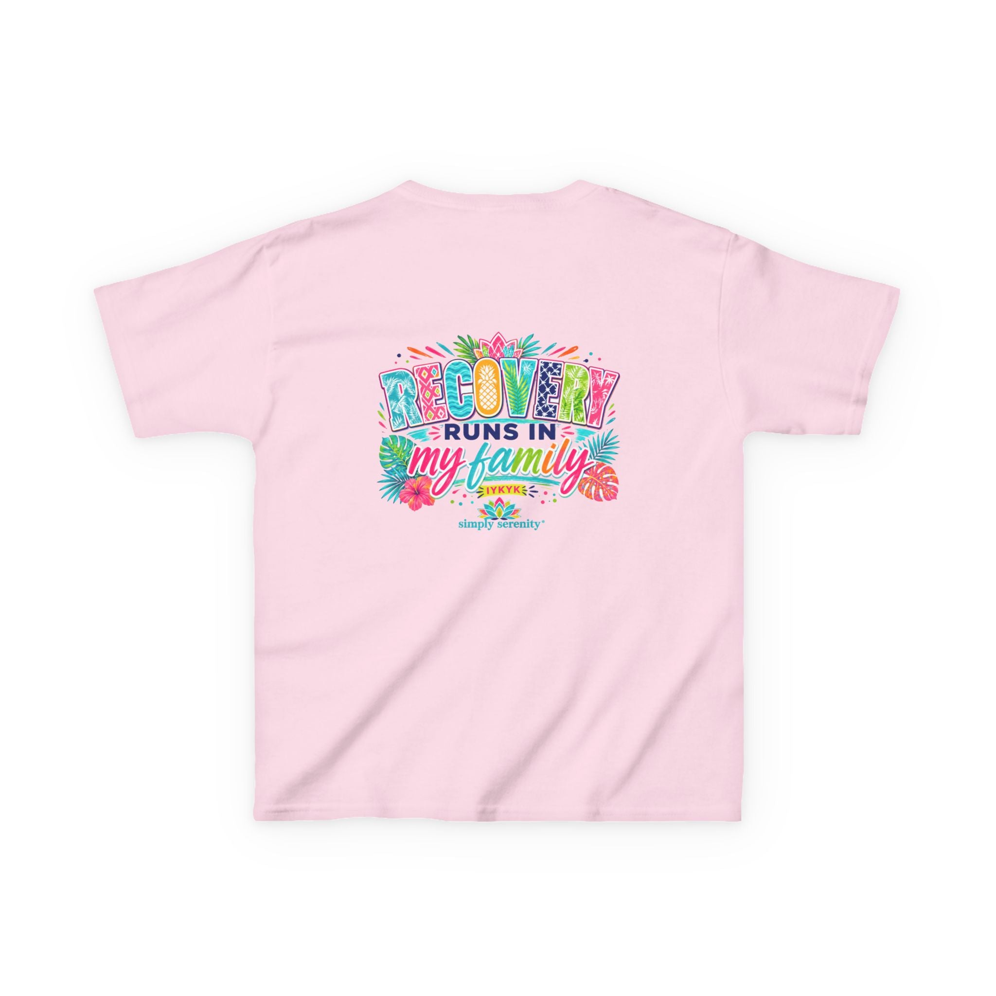 Kids Tee — Recovery Runs in My Family