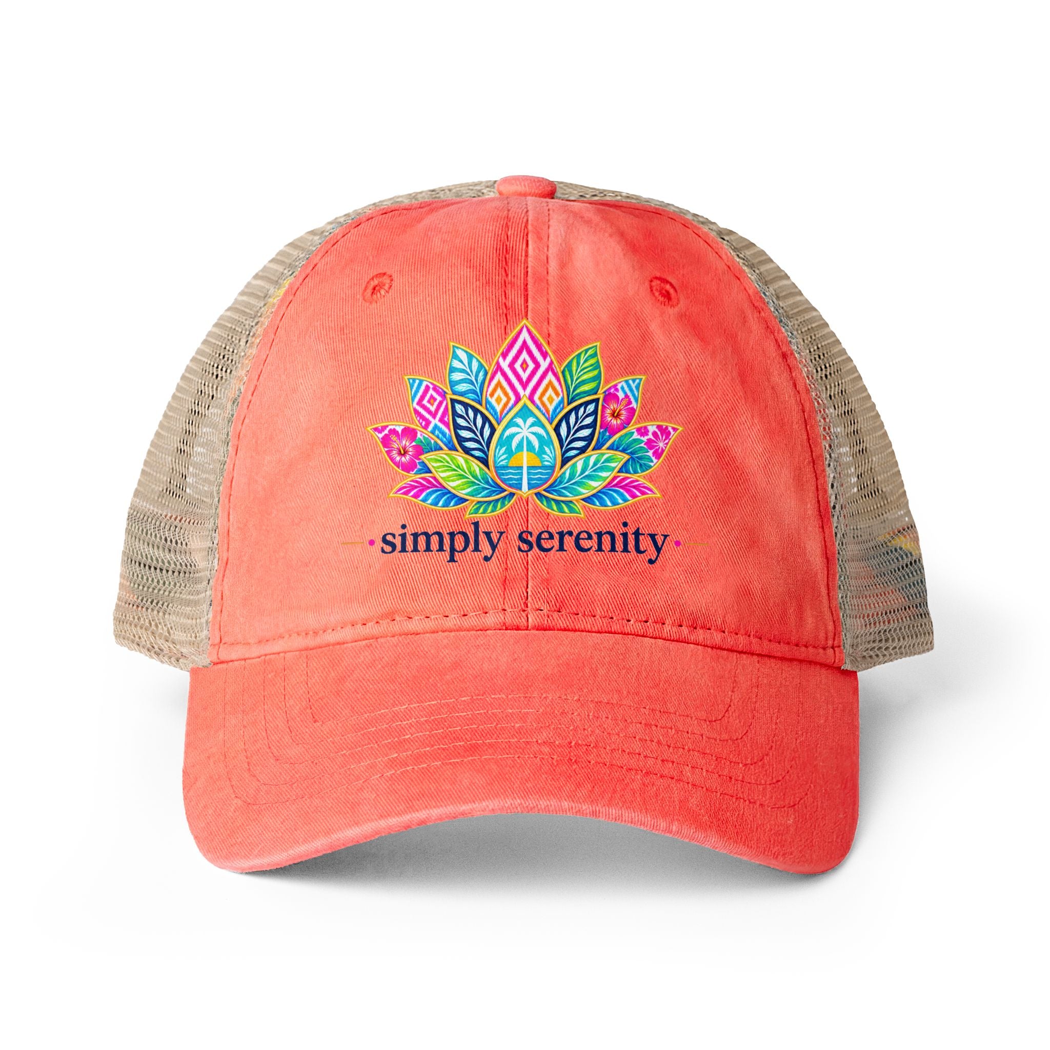 Women's Washed Mesh-Back Cap