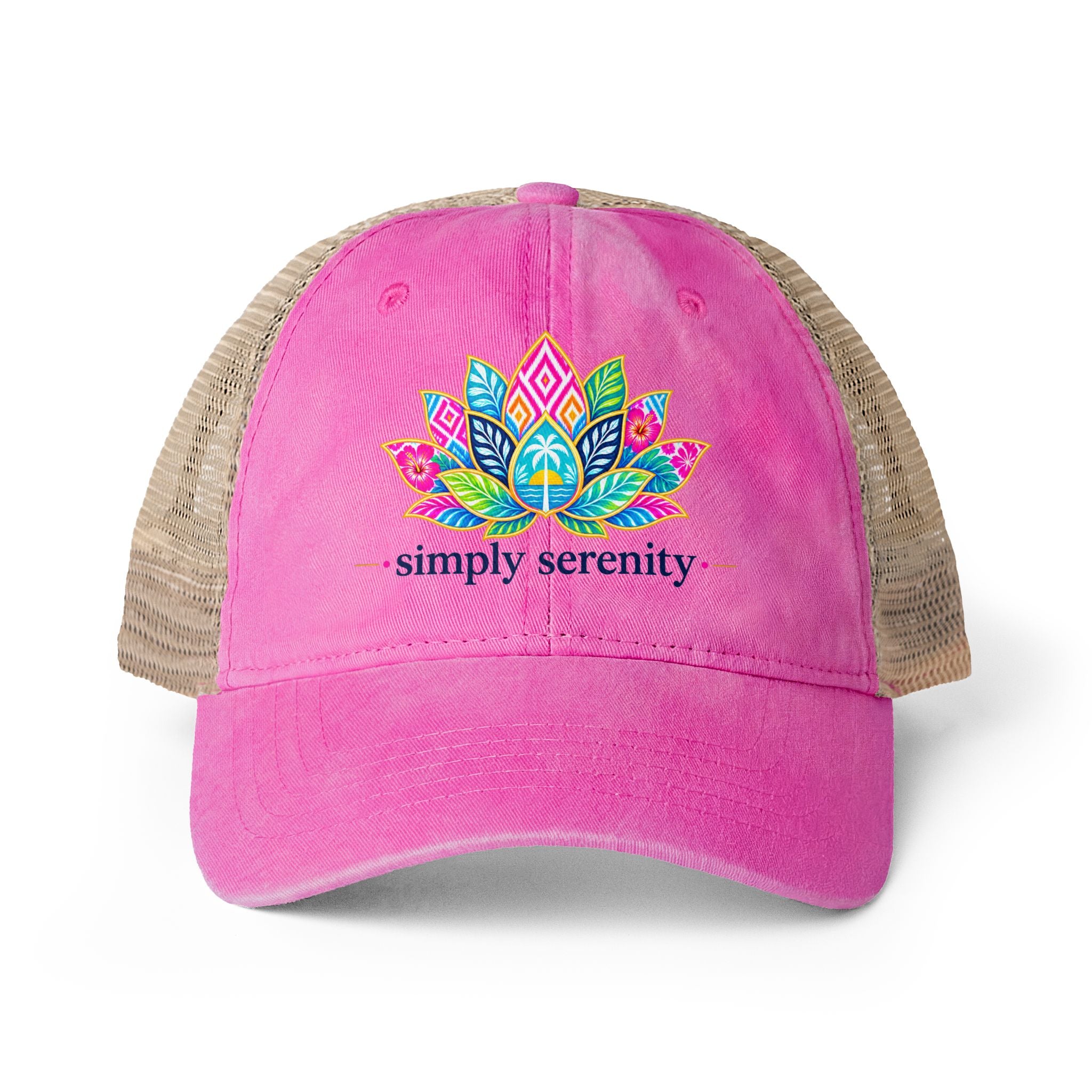 Women's Washed Mesh-Back Cap