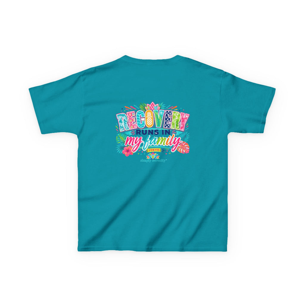 Kids Tee — Recovery Runs in My Family