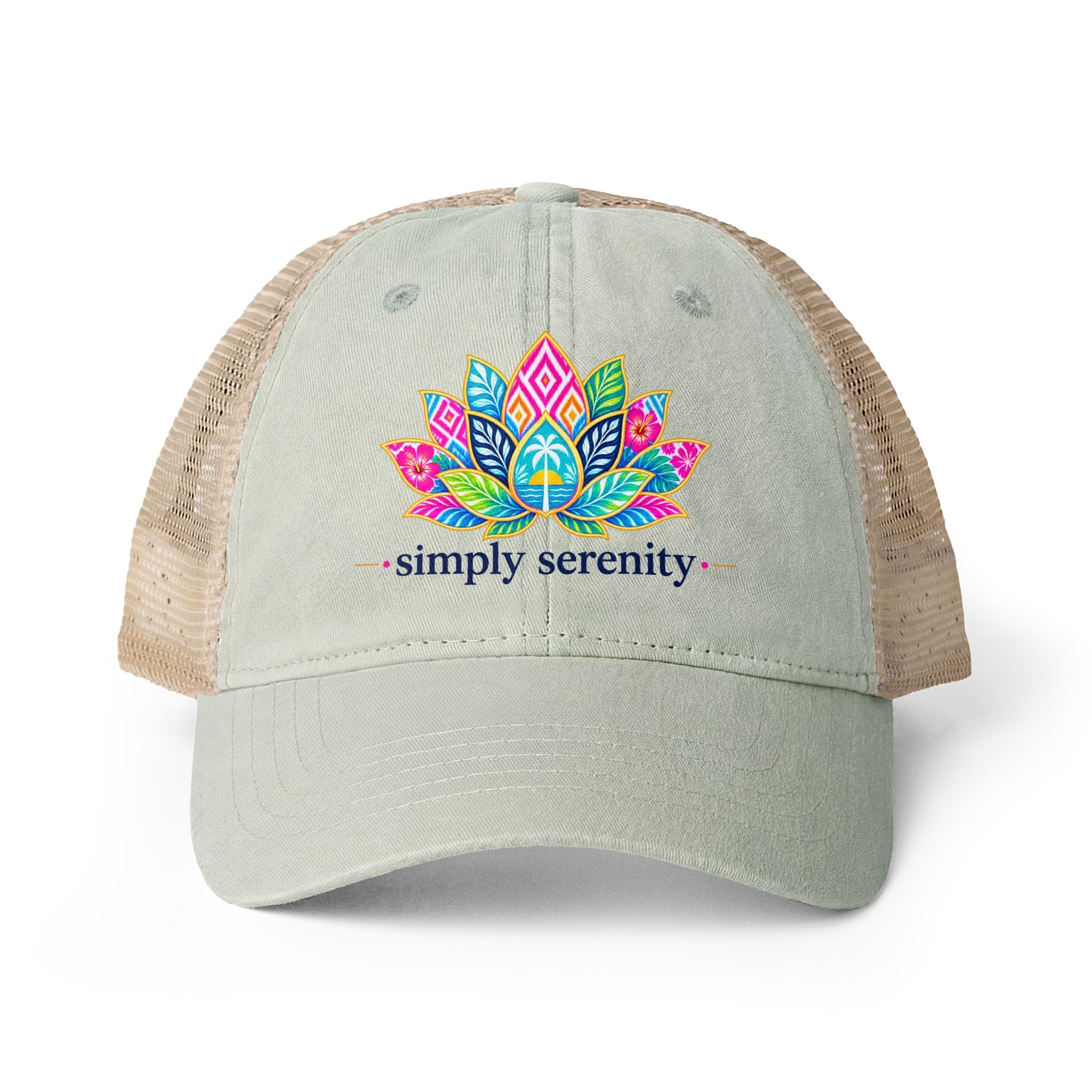 Women's Washed Mesh-Back Cap