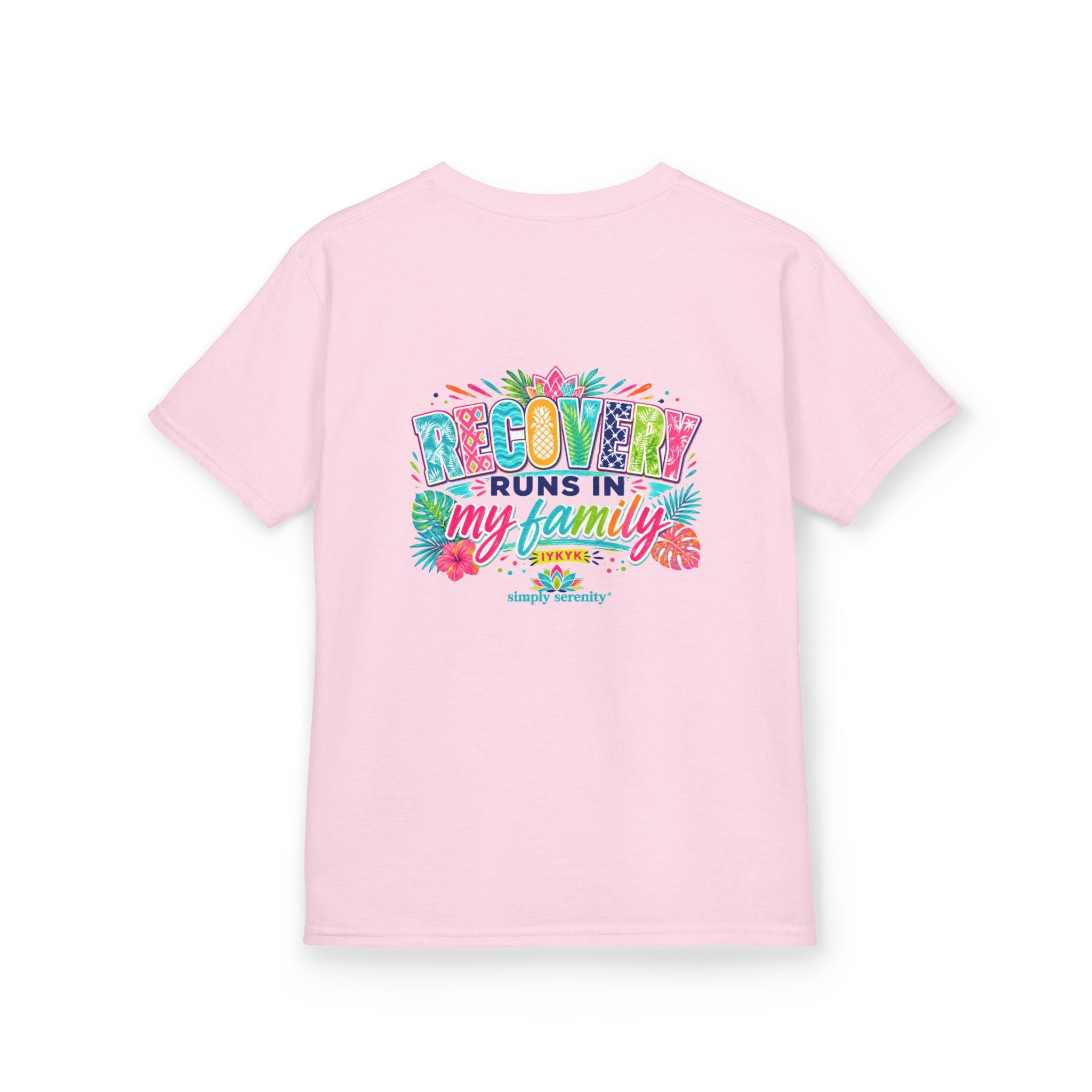Kids Tee — Recovery Runs in My Family