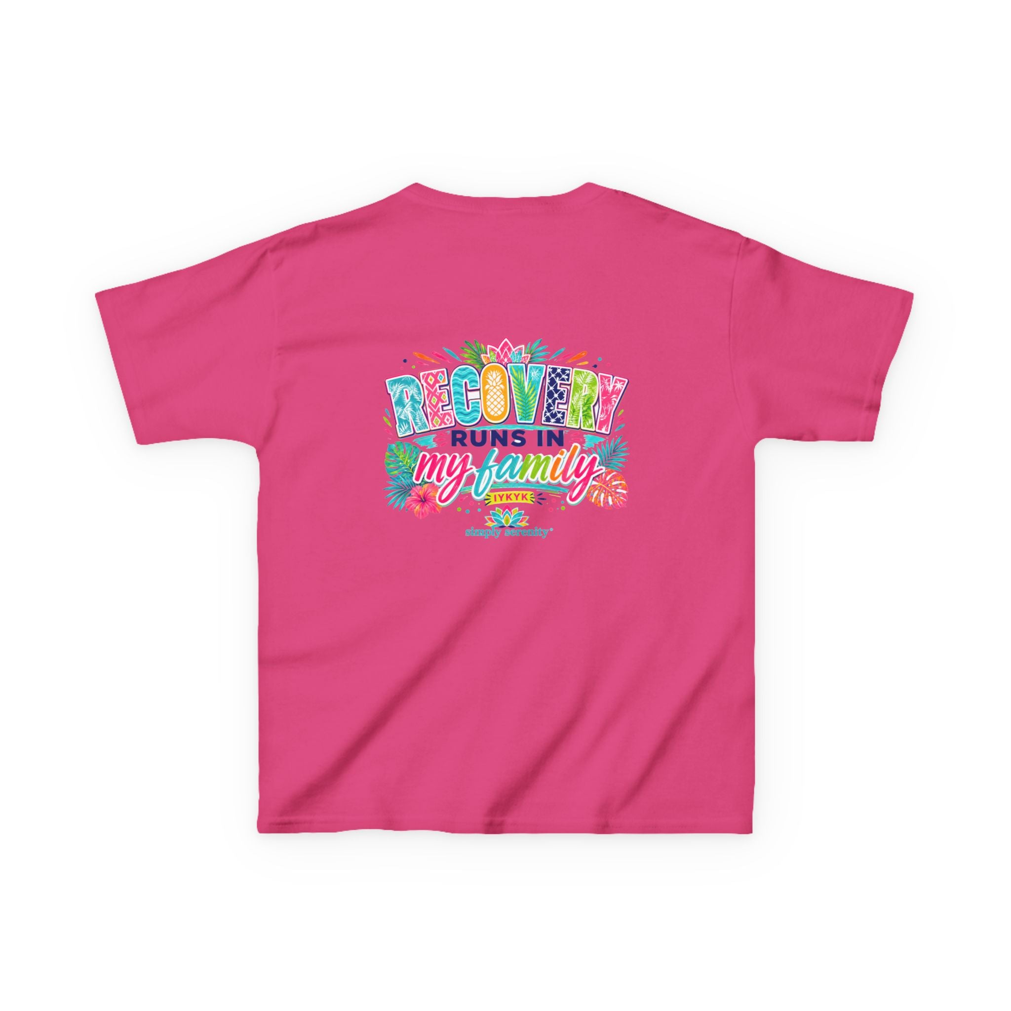 Kids Tee — Recovery Runs in My Family