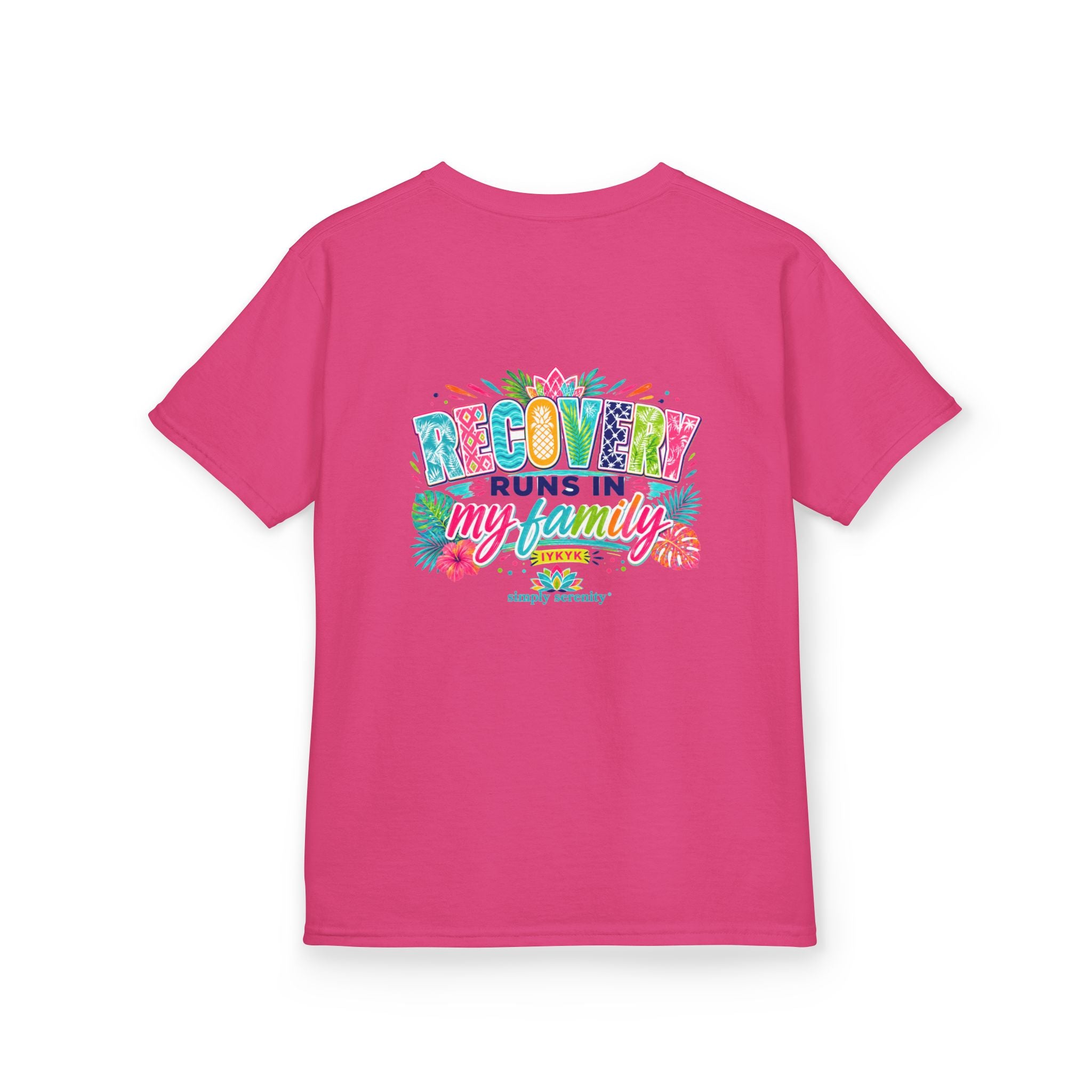 Kids Tee — Recovery Runs in My Family