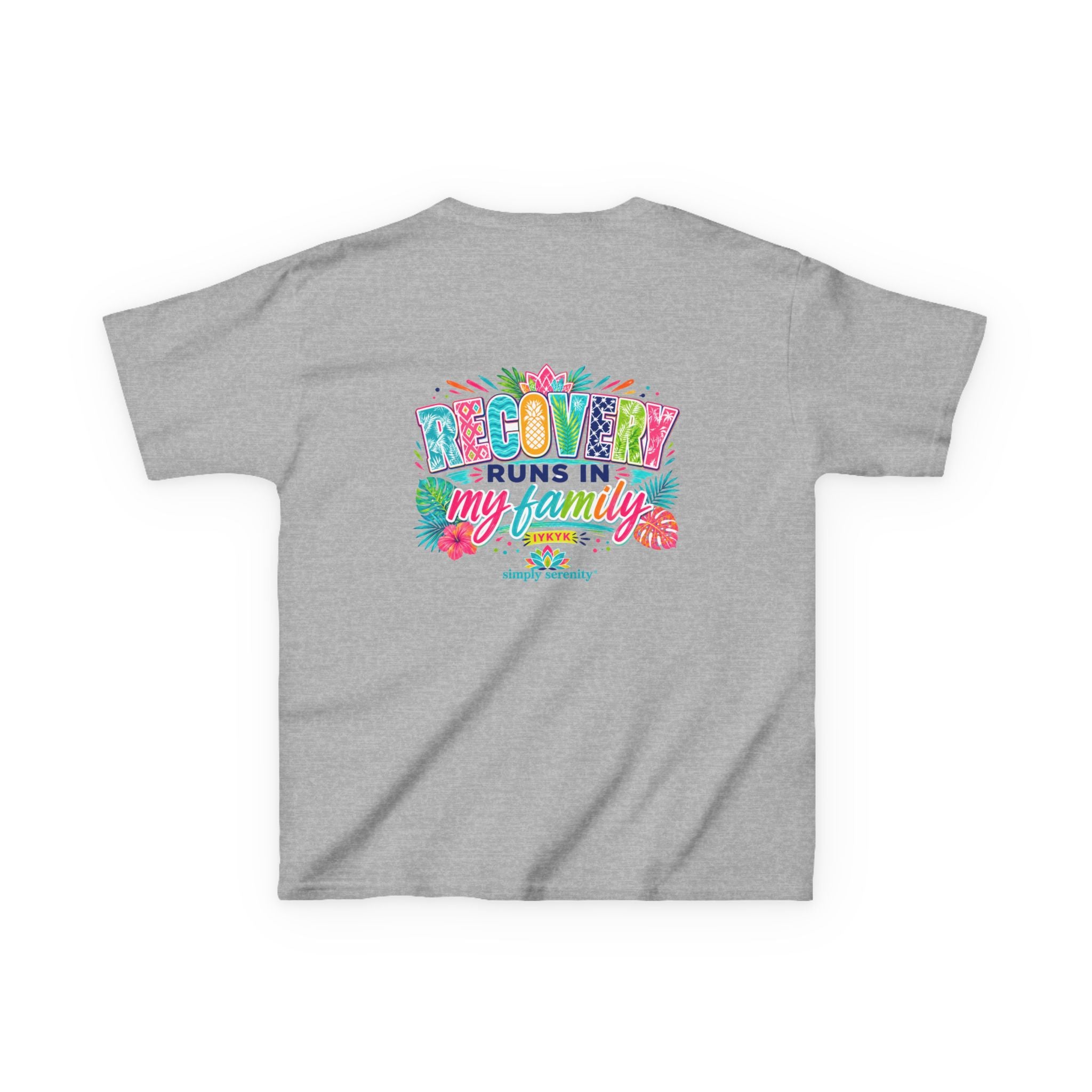 Kids Tee — Recovery Runs in My Family