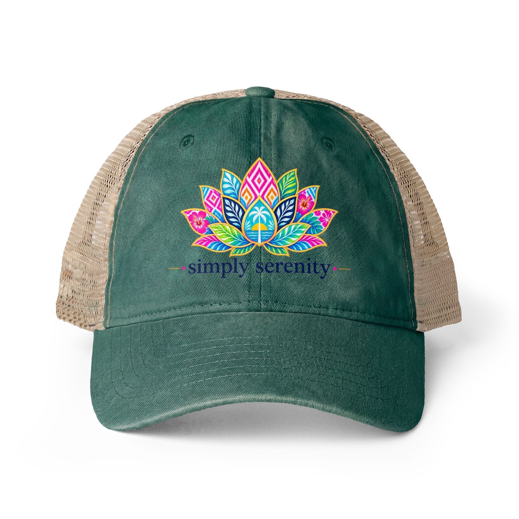 Women's Washed Mesh-Back Cap