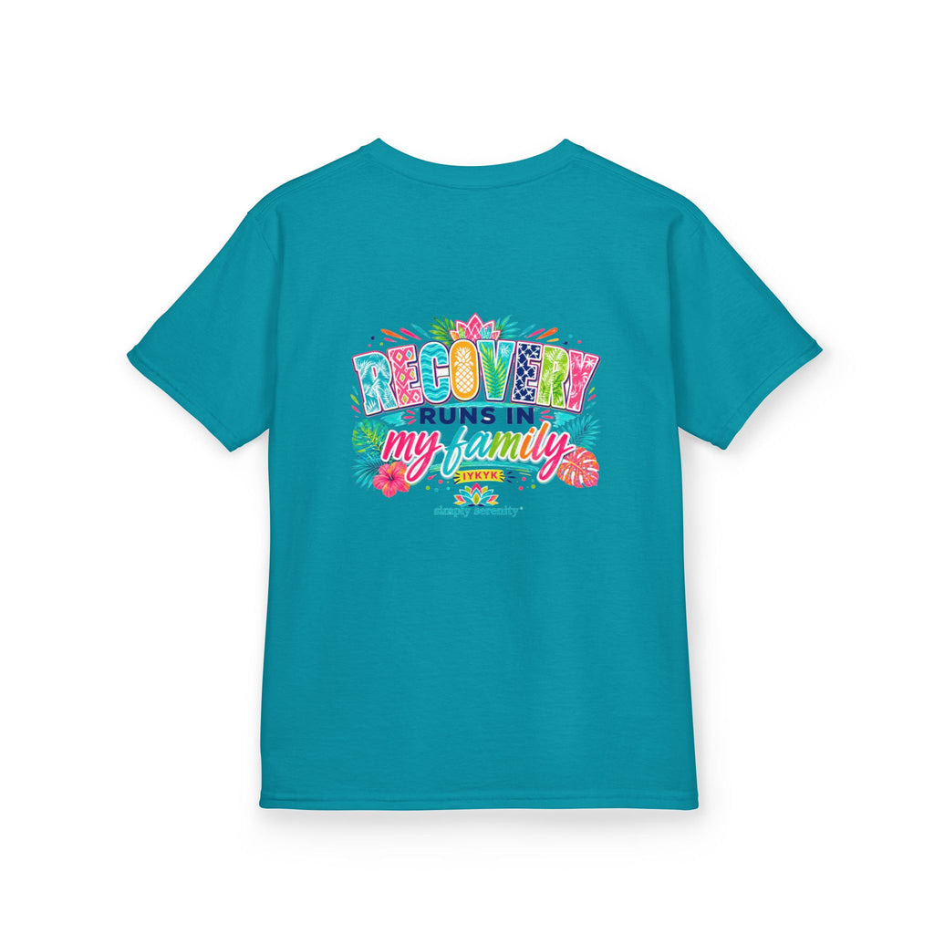 Kids Tee — Recovery Runs in My Family