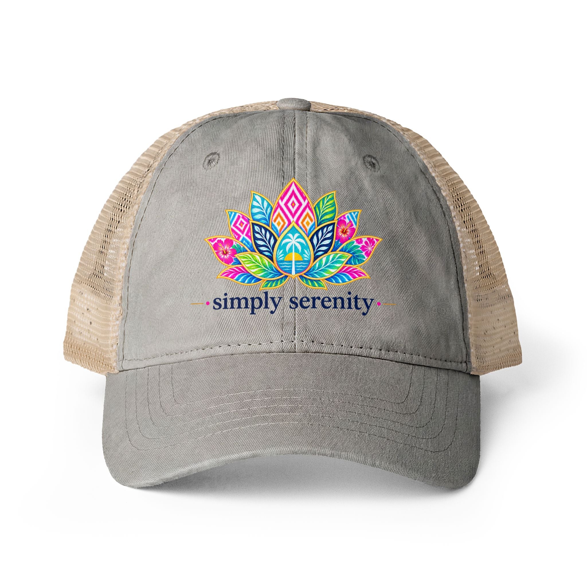 Women's Washed Mesh-Back Cap