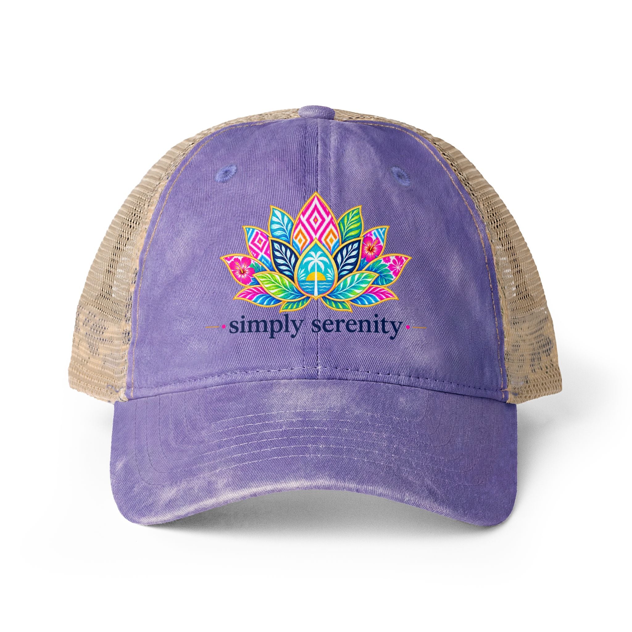 Women's Washed Mesh-Back Cap