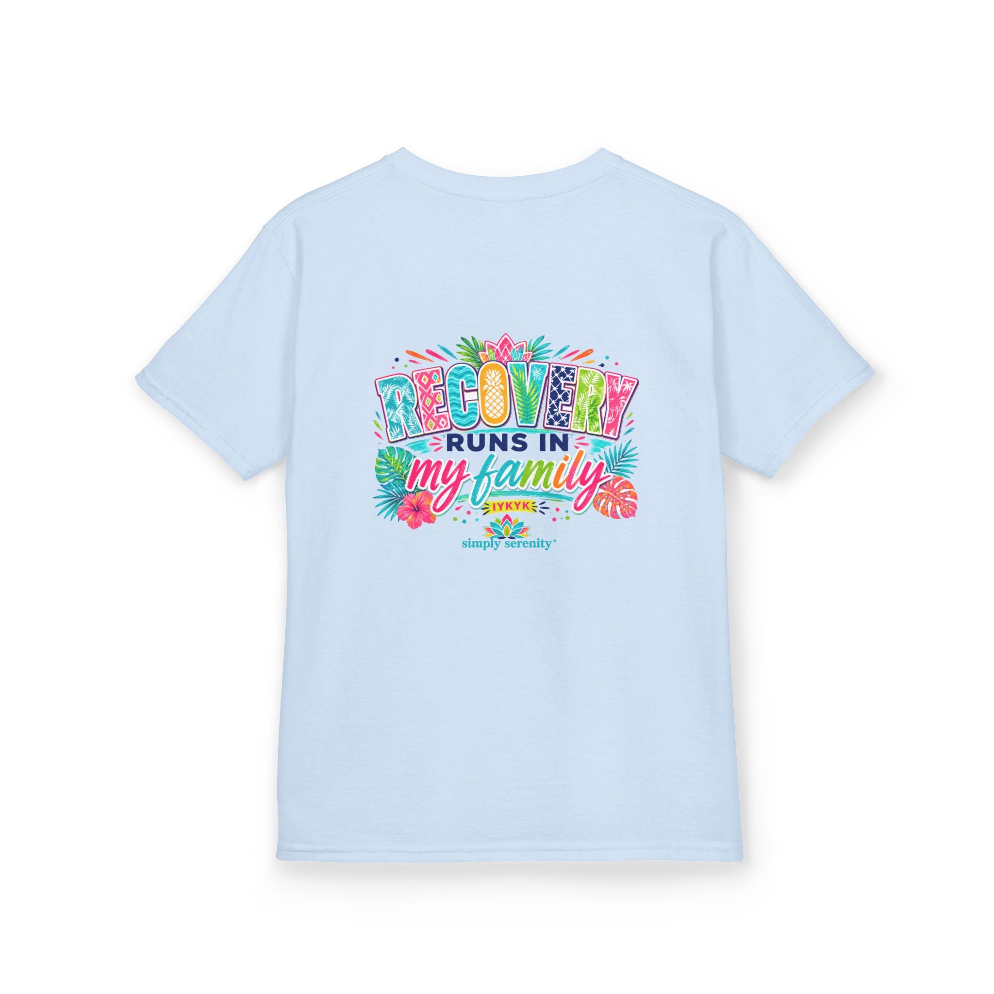 Kids Tee — Recovery Runs in My Family