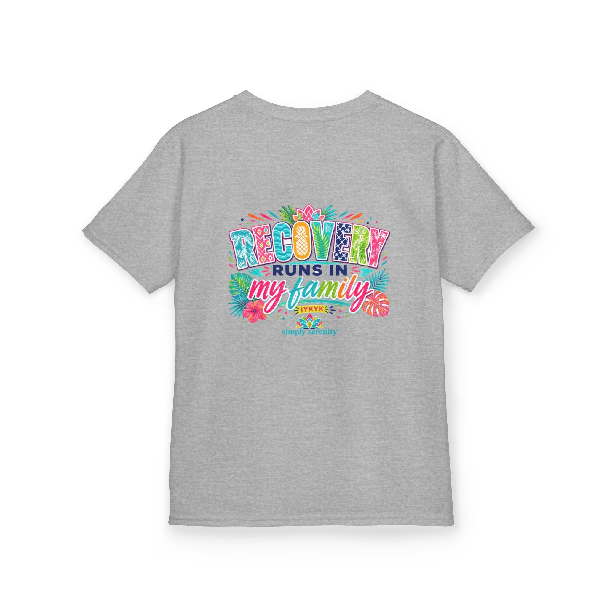 Kids Tee — Recovery Runs in My Family