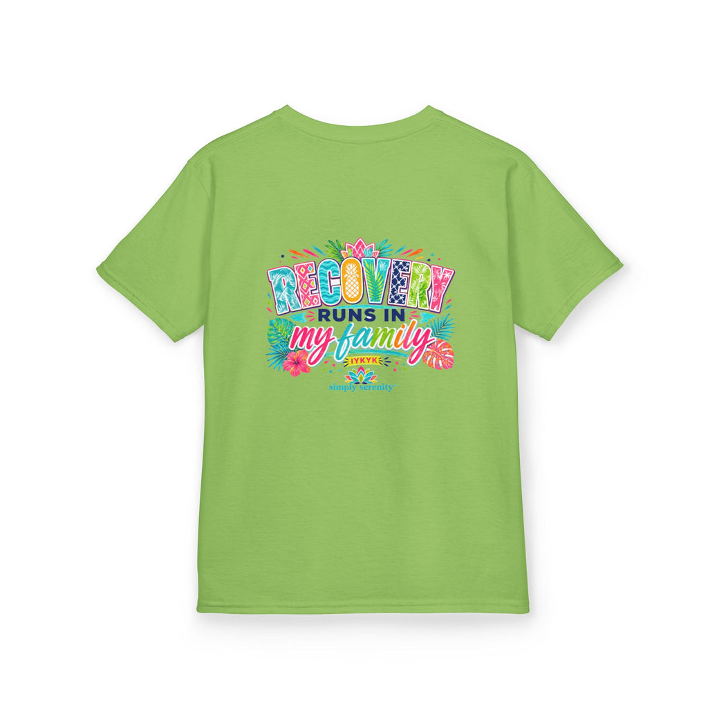 Kids Tee — Recovery Runs in My Family