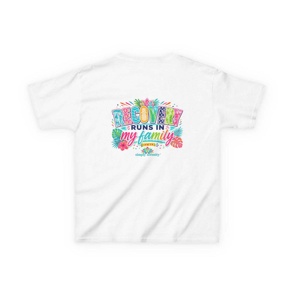 Kids Tee — Recovery Runs in My Family