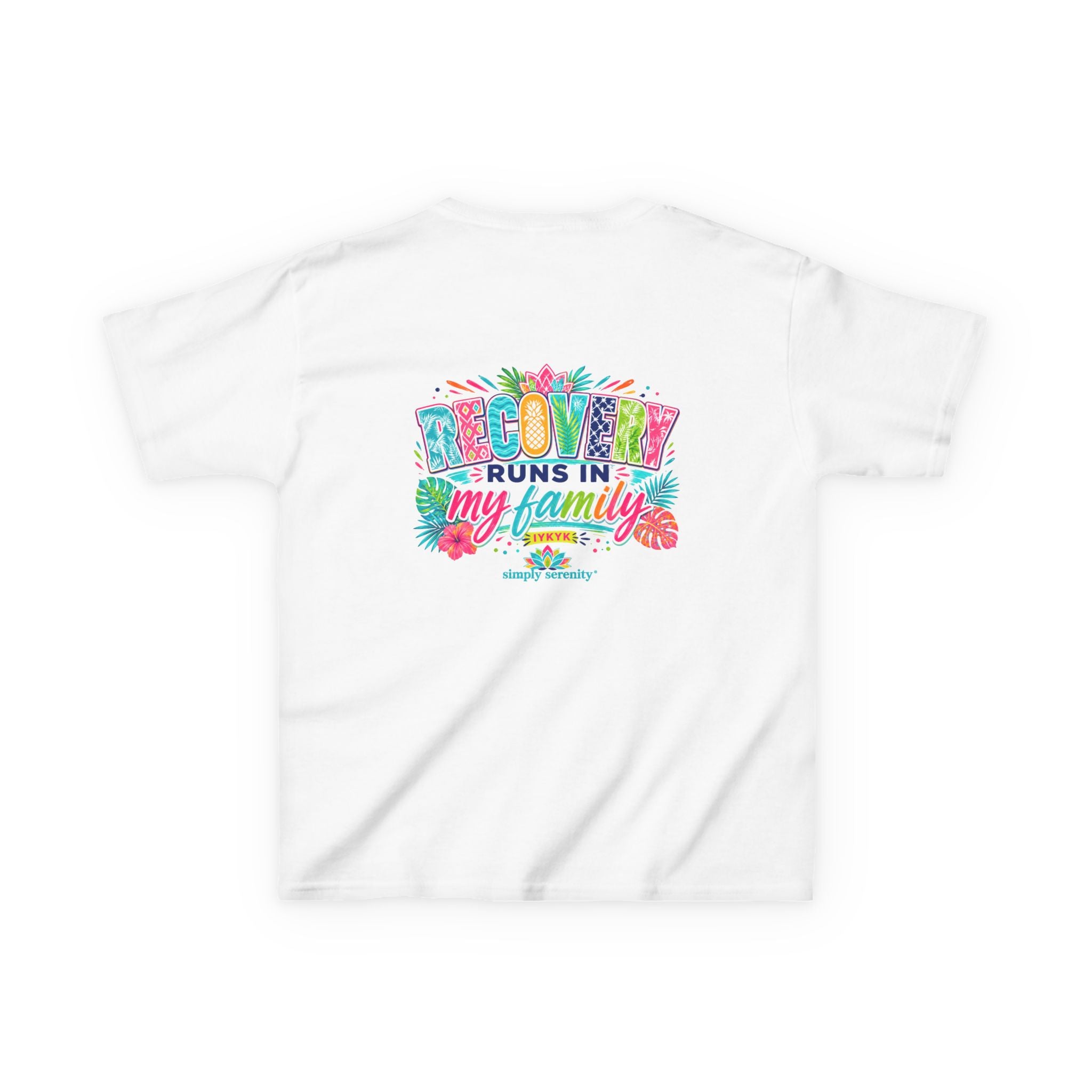 Kids Tee — Recovery Runs in My Family