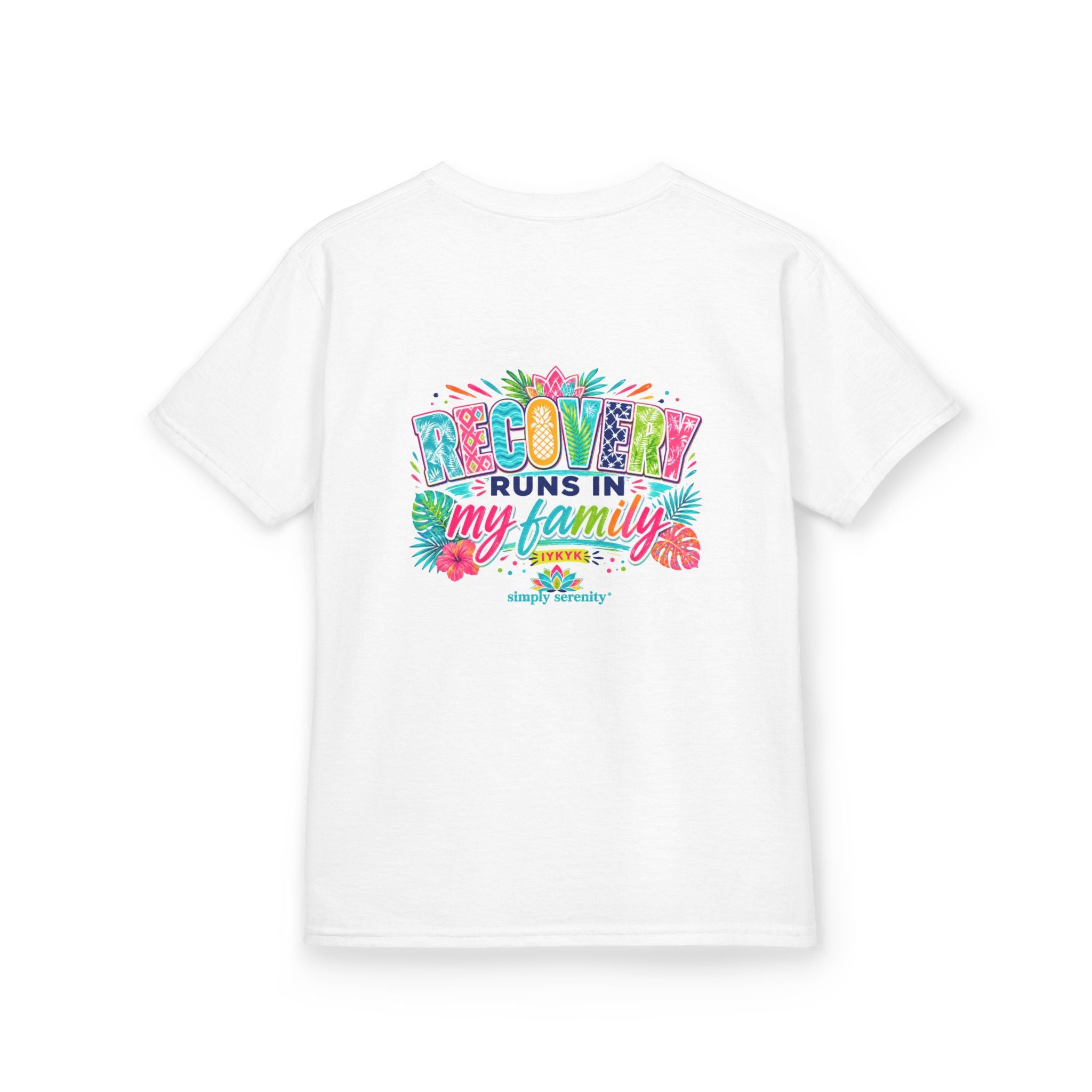 Kids Tee — Recovery Runs in My Family